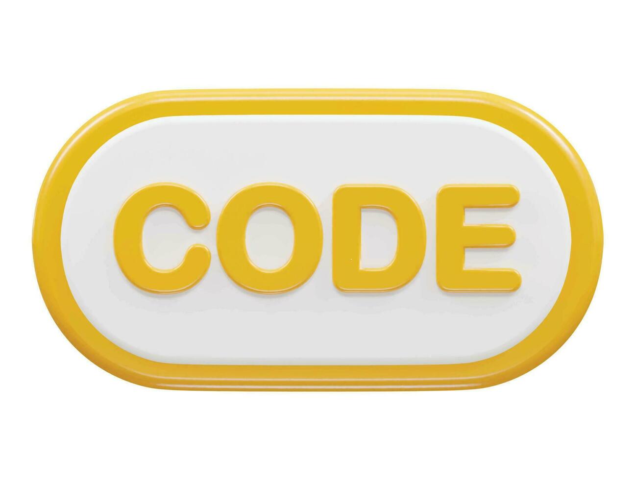 Html icon 3d render vector illustration