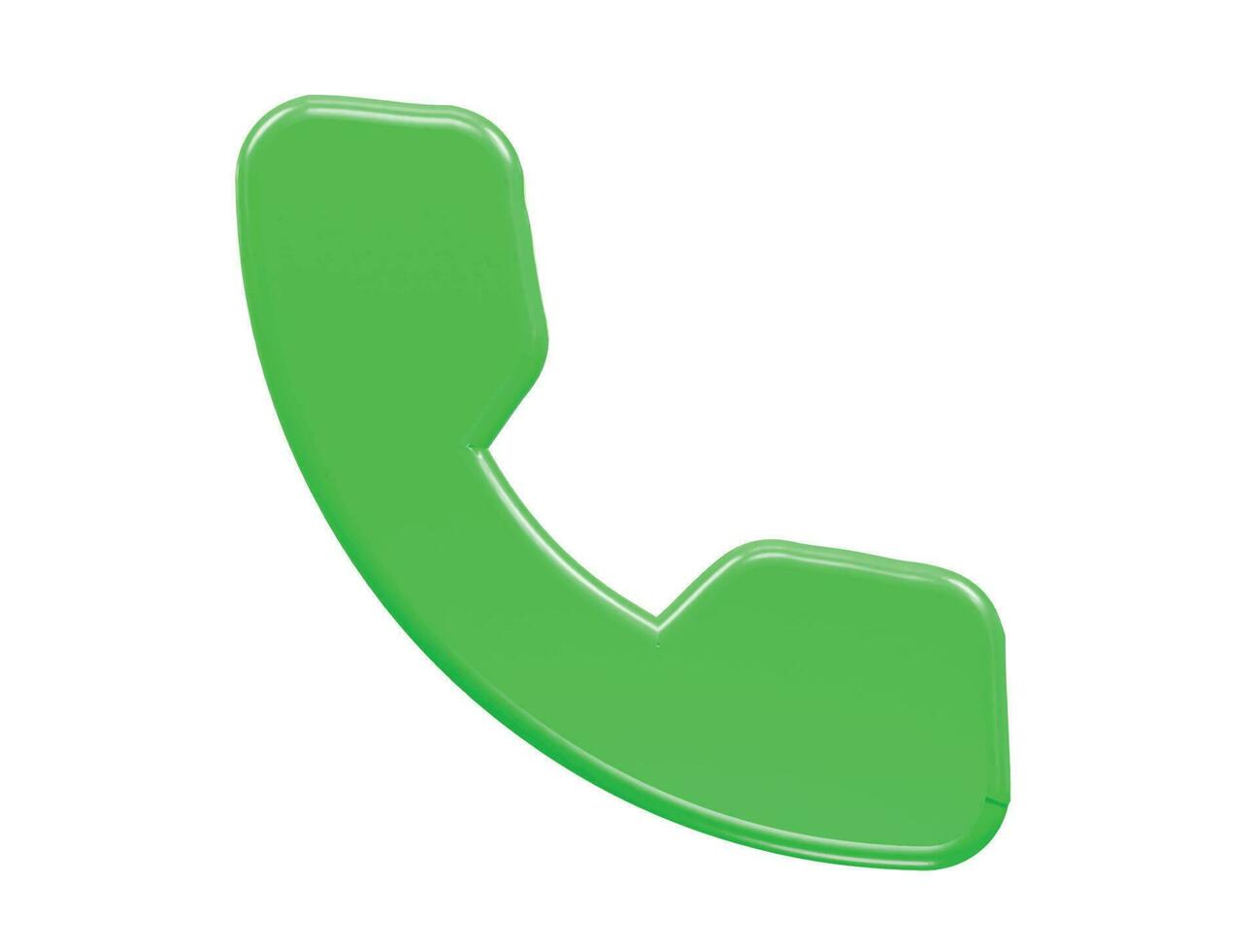 Phone icon 3d rendering vector illustration