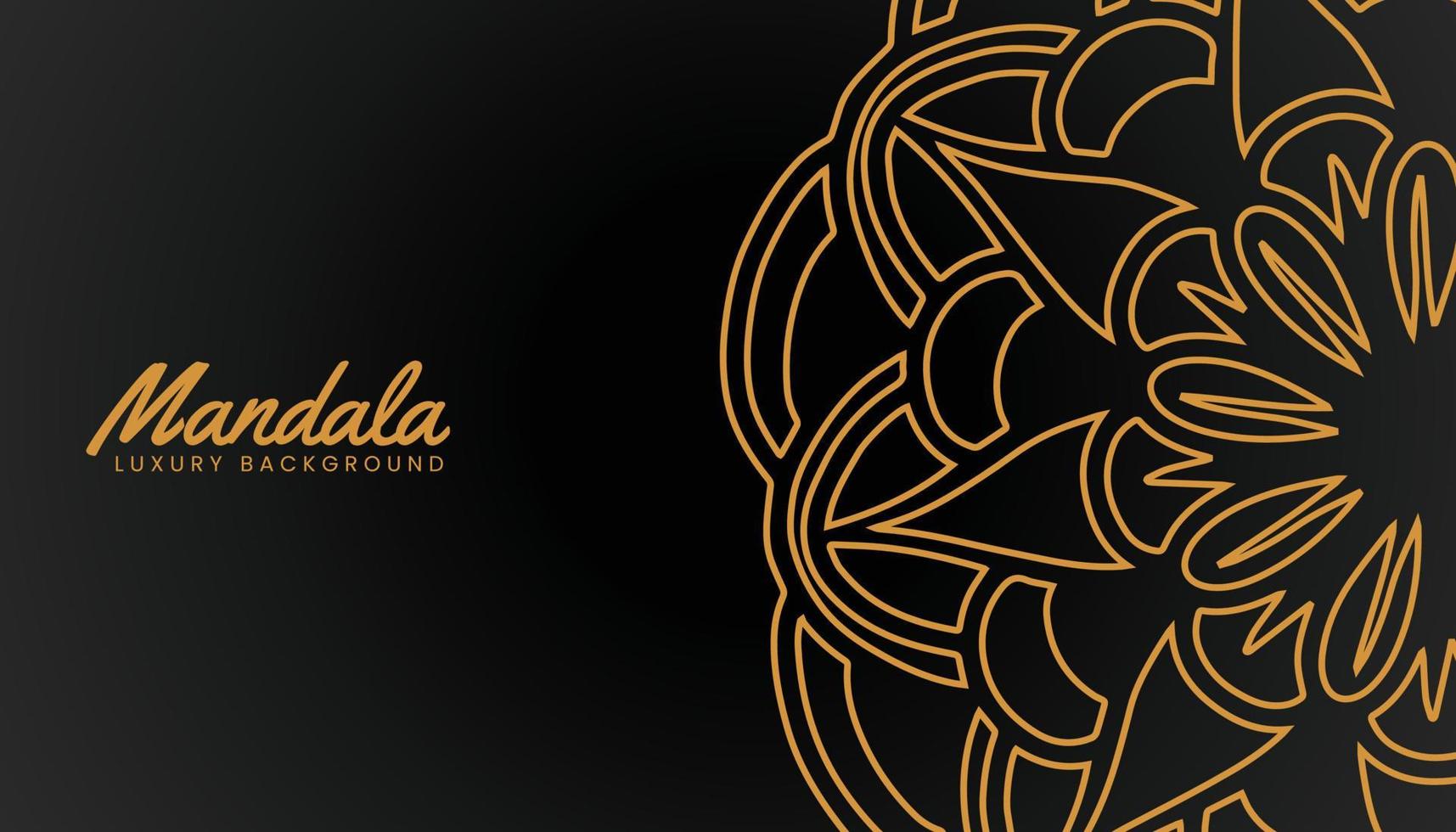 islamic luxury background with mandala vector