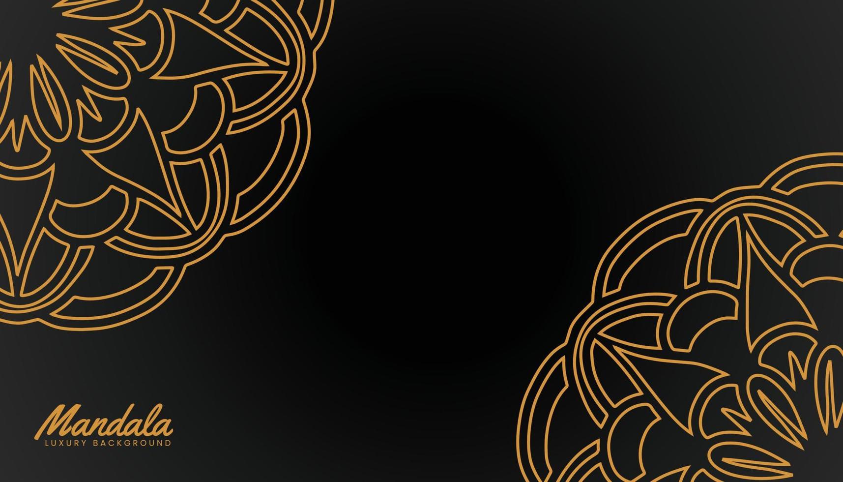 islamic luxury background with mandala vector