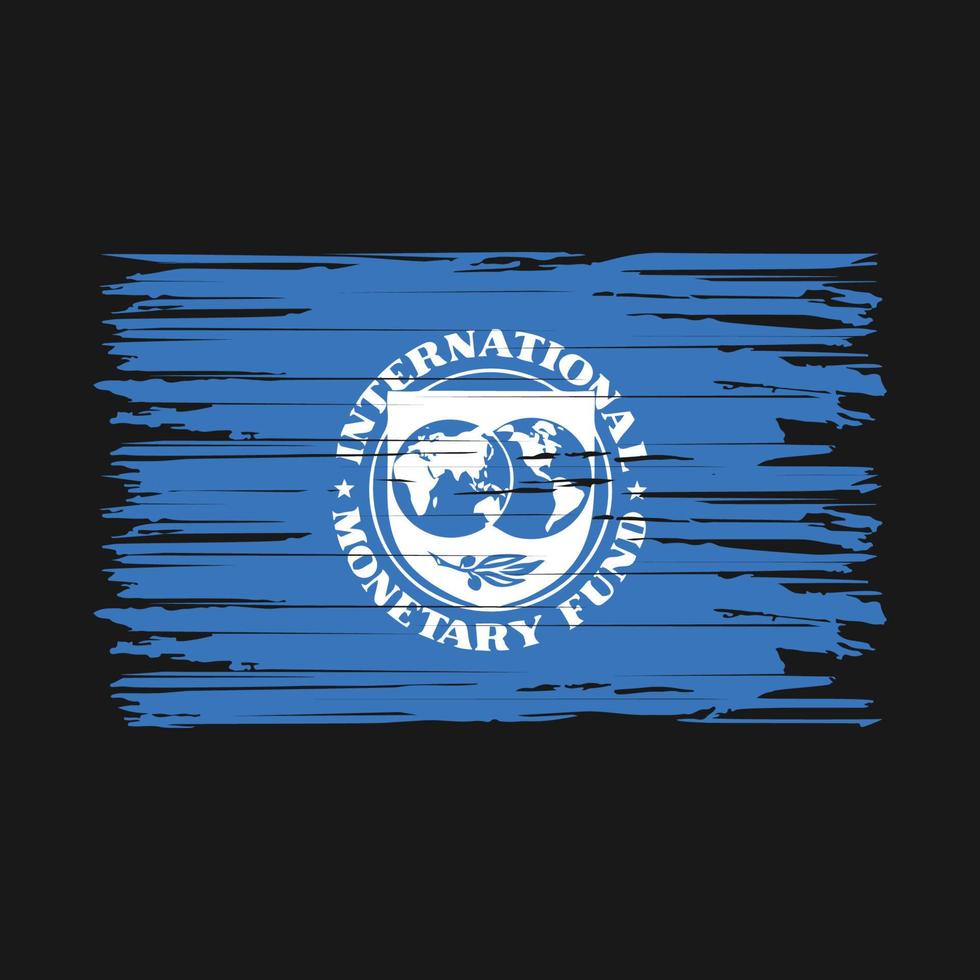 IMF Flag Brush Strokes vector