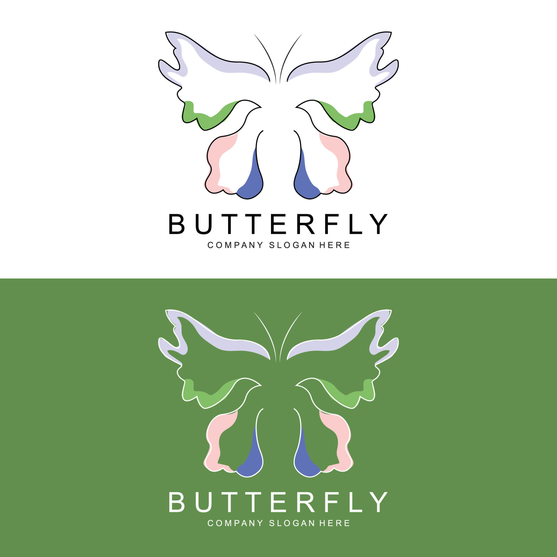 Butterfly Logo Design Beautiful Flying Animal Company Brand Icon butterfly-logo-design-beautiful-flying-animal-company-brand-icon