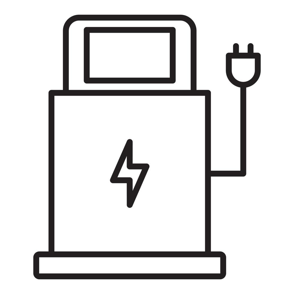 Electric charge station icon. vector