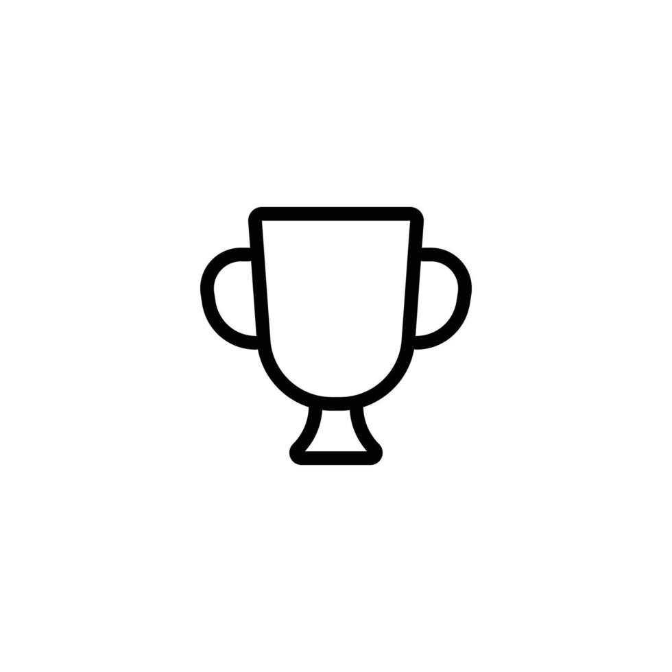 cup icon. outline icon vector