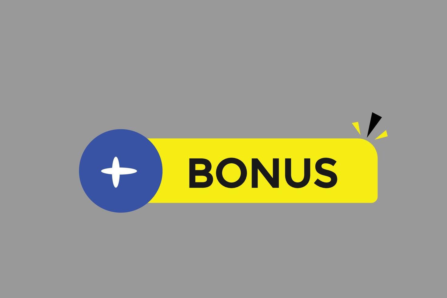 bonus button vectors.sign label speech bubble bonus vector