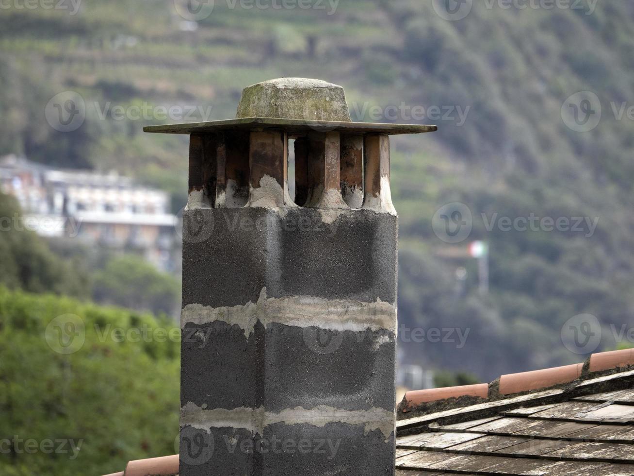 italian village chuiney in cinque terre photo