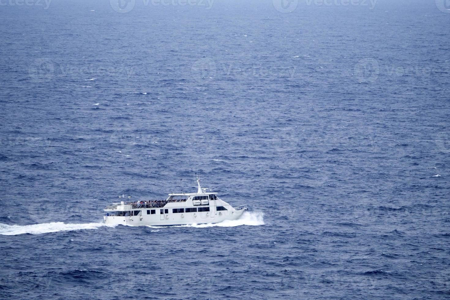 cinque terre ferry boat in high waves sea 20199521 Stock Photo at Vecteezy