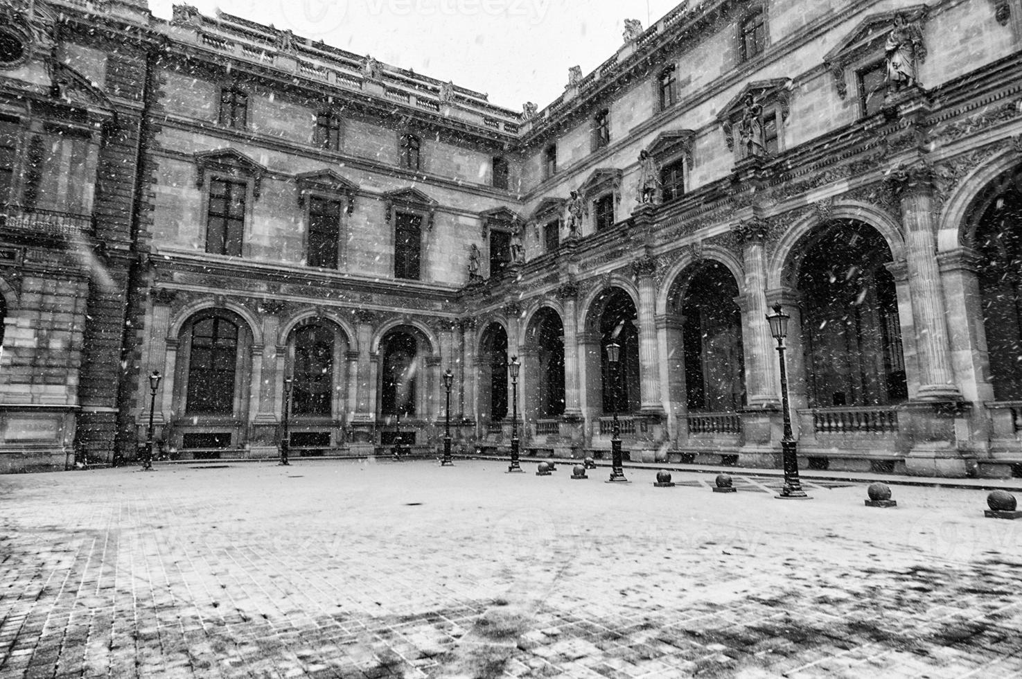 París mientras nevando foto