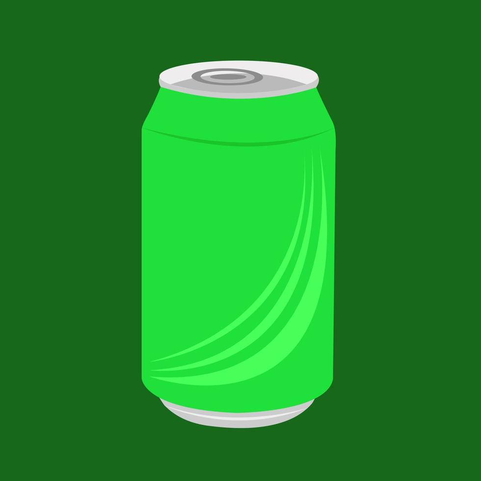 Soda drink can vector illustration for graphic design and decorative element