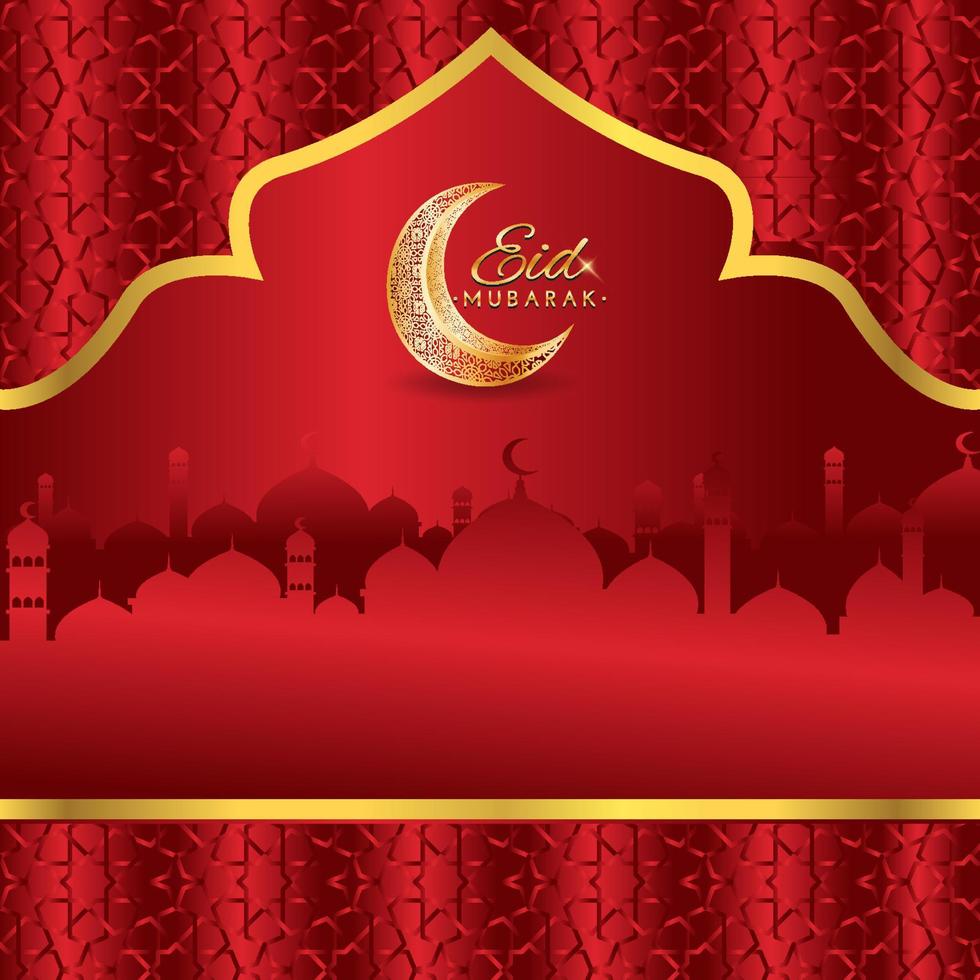 Islamic background design template good use for banner vector