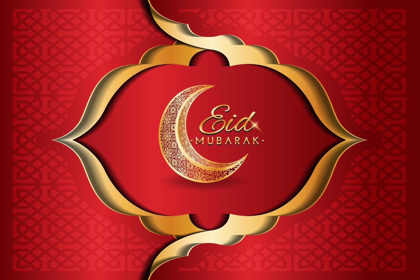 Eid mubarak and Ramadan Kareem greeting background vector