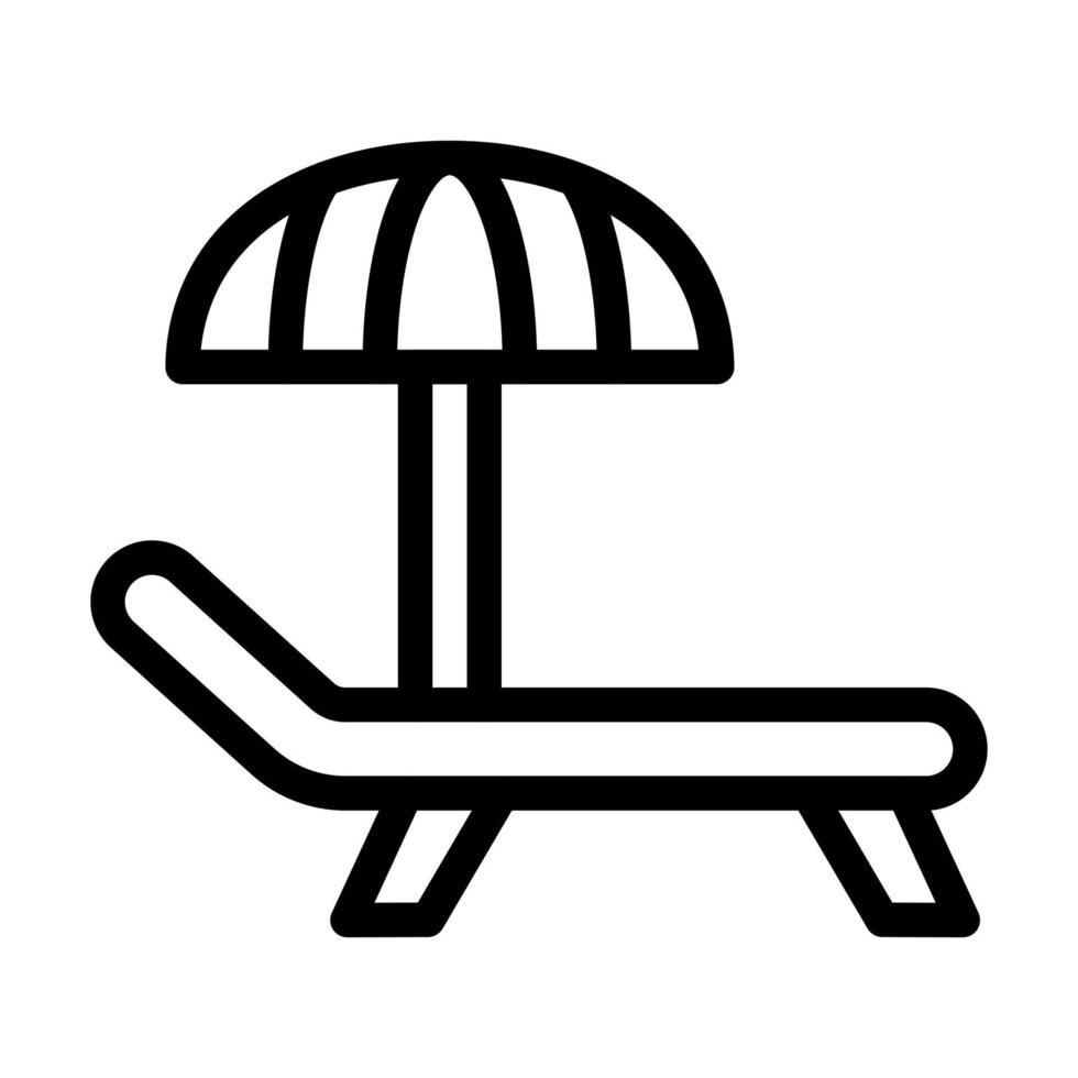 Lounger Icon Design vector