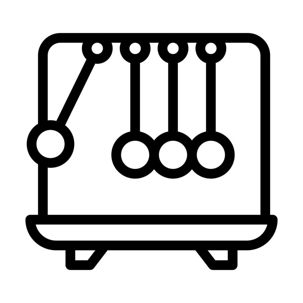 Newton's Cradle Icon Design vector