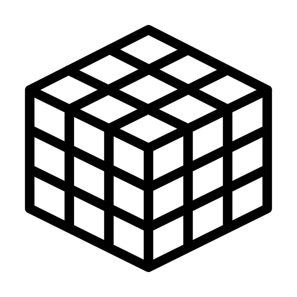 Rubik Icon Design vector