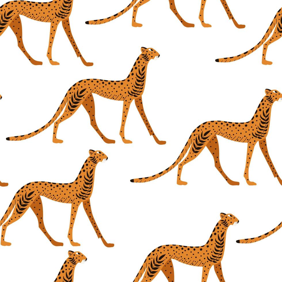 leopardo, leopardo sin costura modelo. vector ilustración