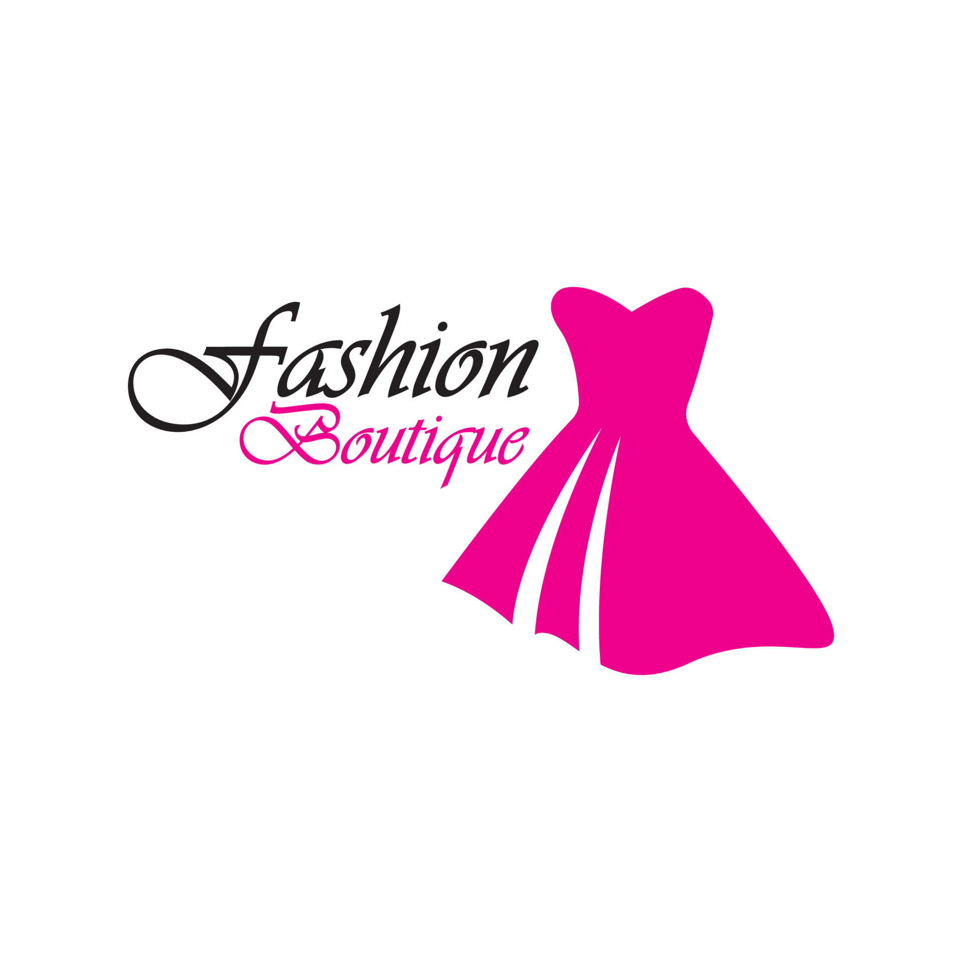 Beautiful dress woman logo simple creative for boutique fashion shop