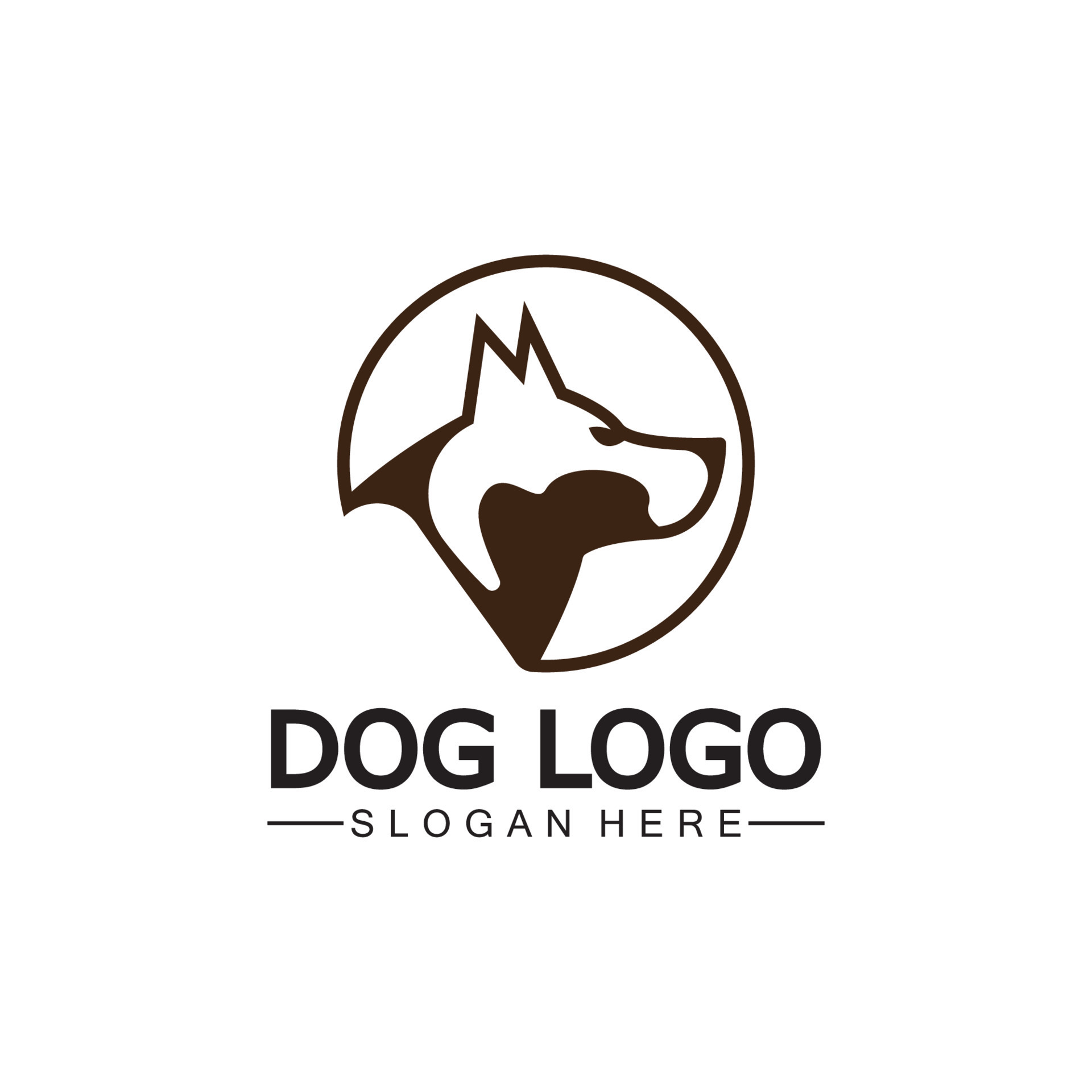 Dog logo and icon design vector illustration 20200405 Vector Art at ...