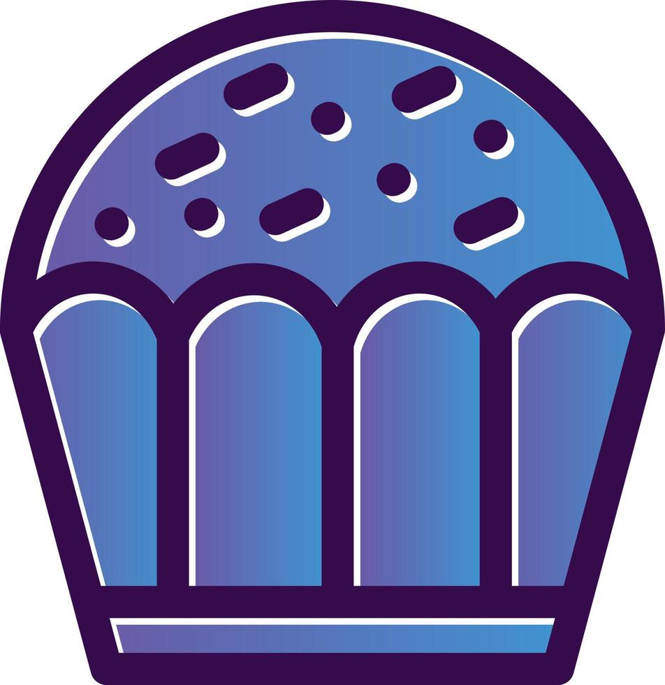 Cupcake Vector Icon Design