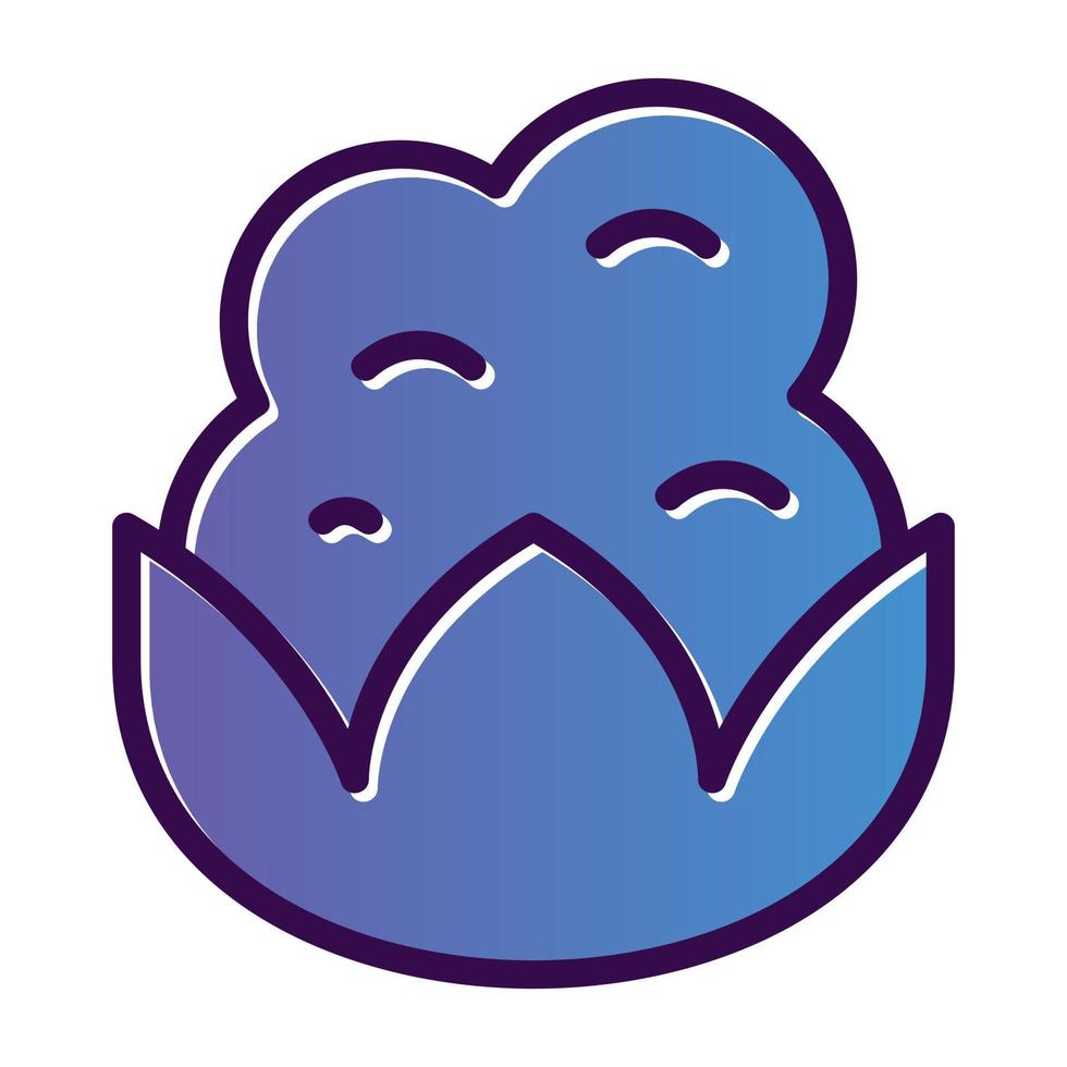 Cauliflower Vector Icon Design