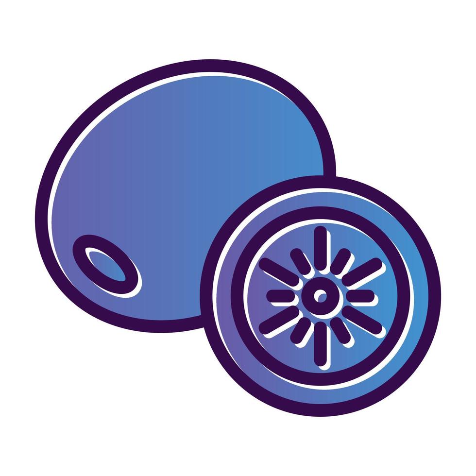 diseño de icono de vector de kiwi