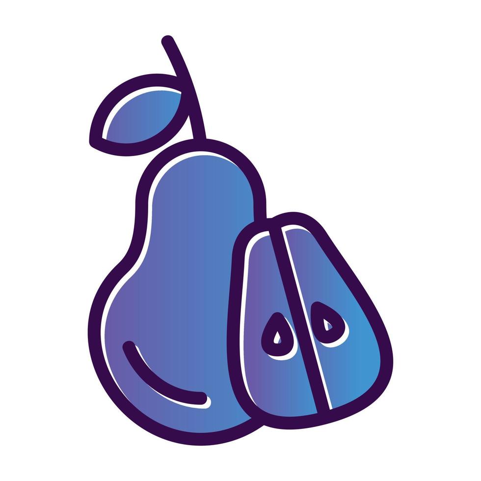 Pear Vector Icon Design