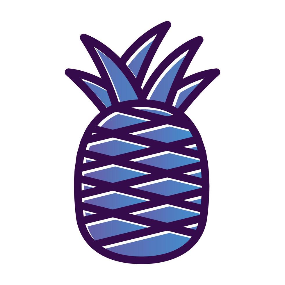 diseño de icono de vector de piña