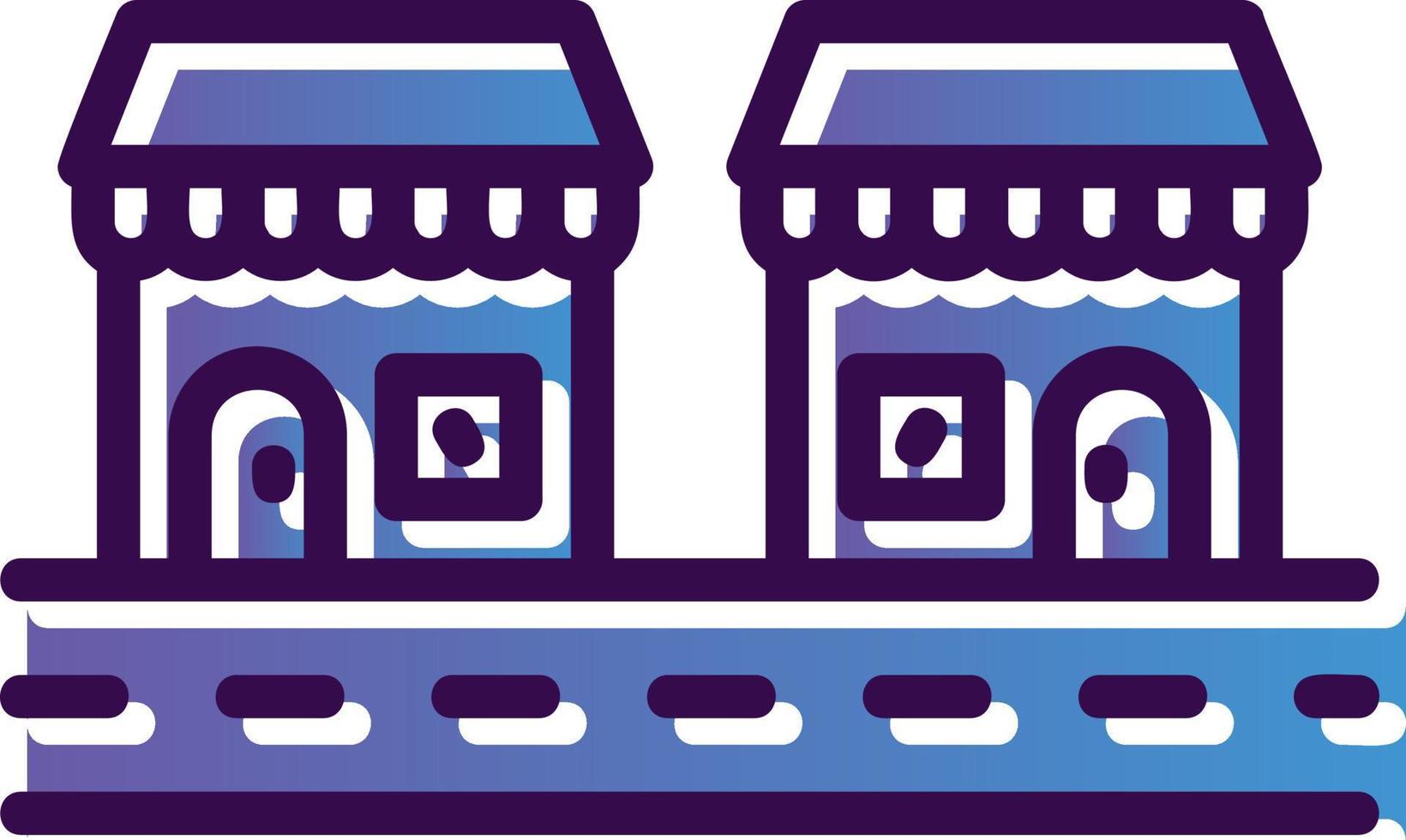 Street Market Vector Icon Design