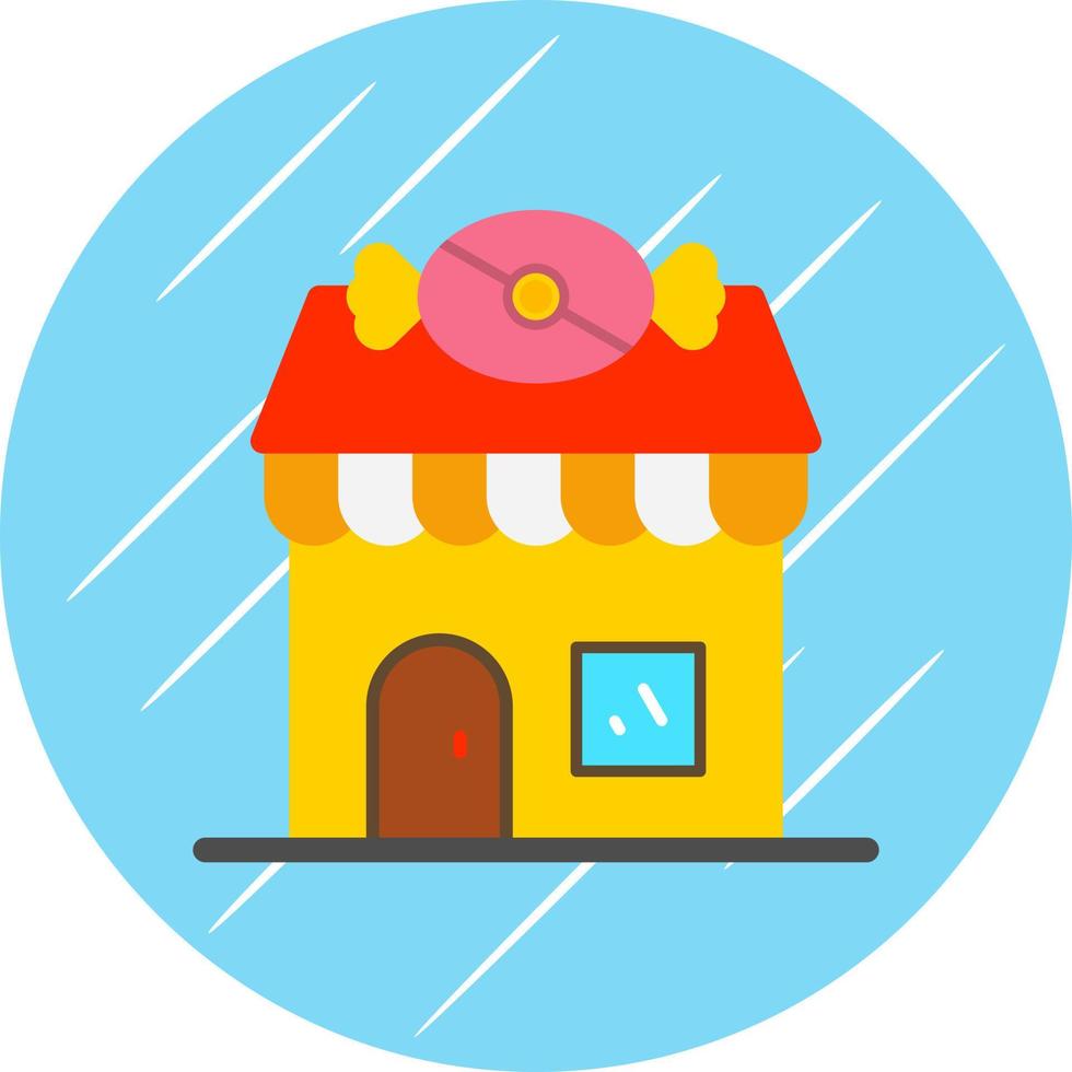 diseño de icono de vector de tienda de dulces