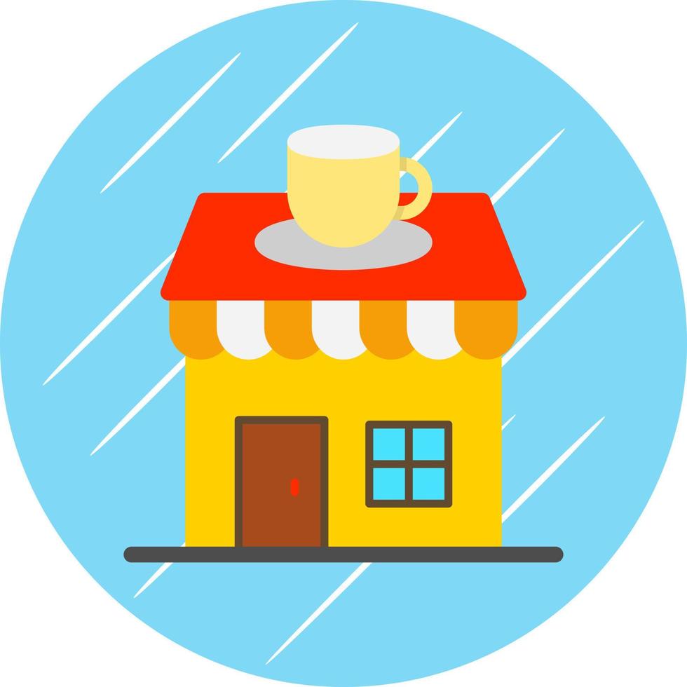 Coffee Shop Vector Icon Design