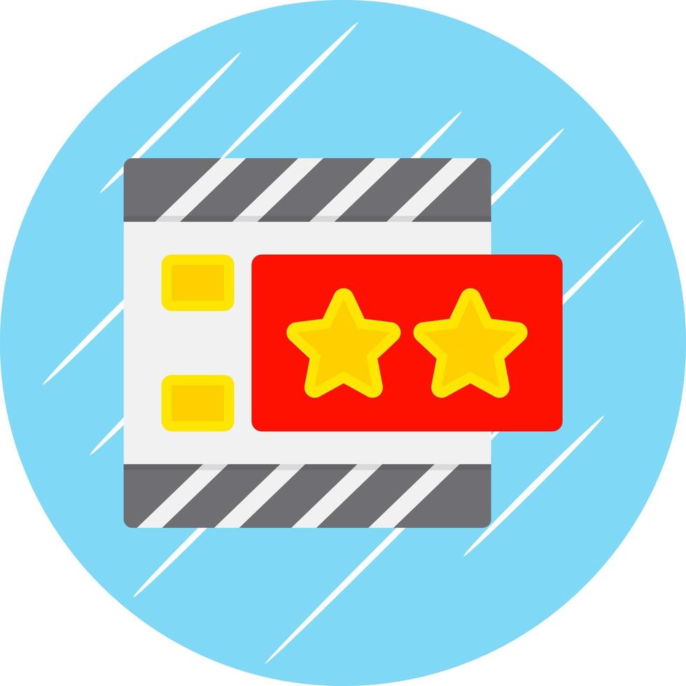 Movie Review Vector Icon Design