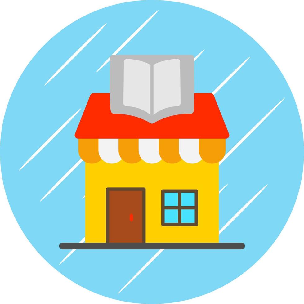 Book Shop Vector Icon Design