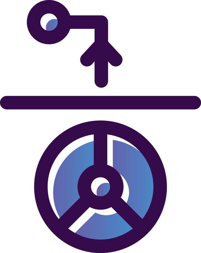 Driving Route Vector Icon Design
