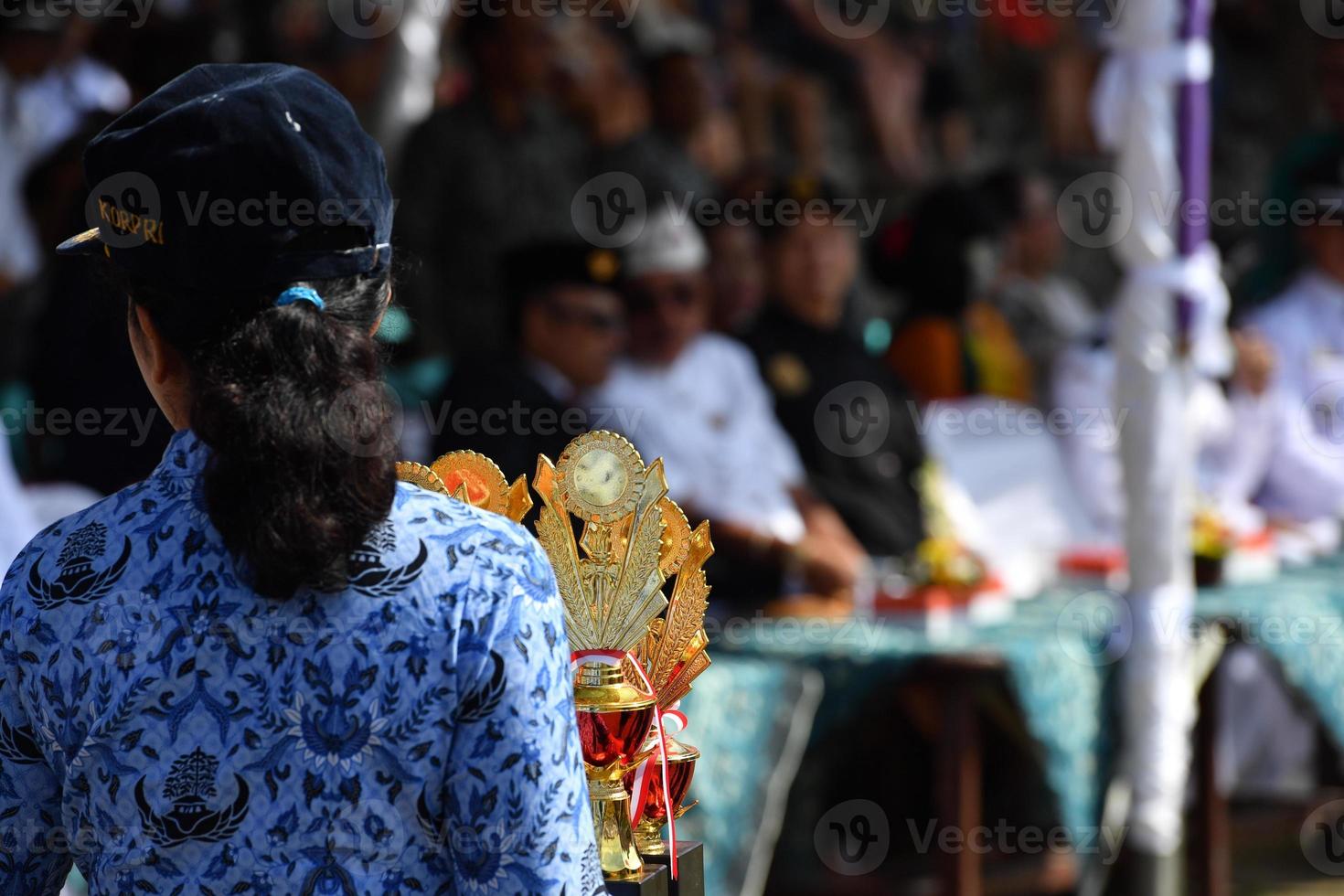 UBUD, INDONESIA - AUGUST 17 2016 - Independence day is celebrating all around in the country photo