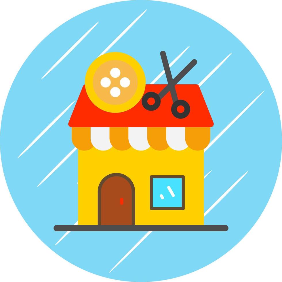 Tailor Shop Vector Icon Design