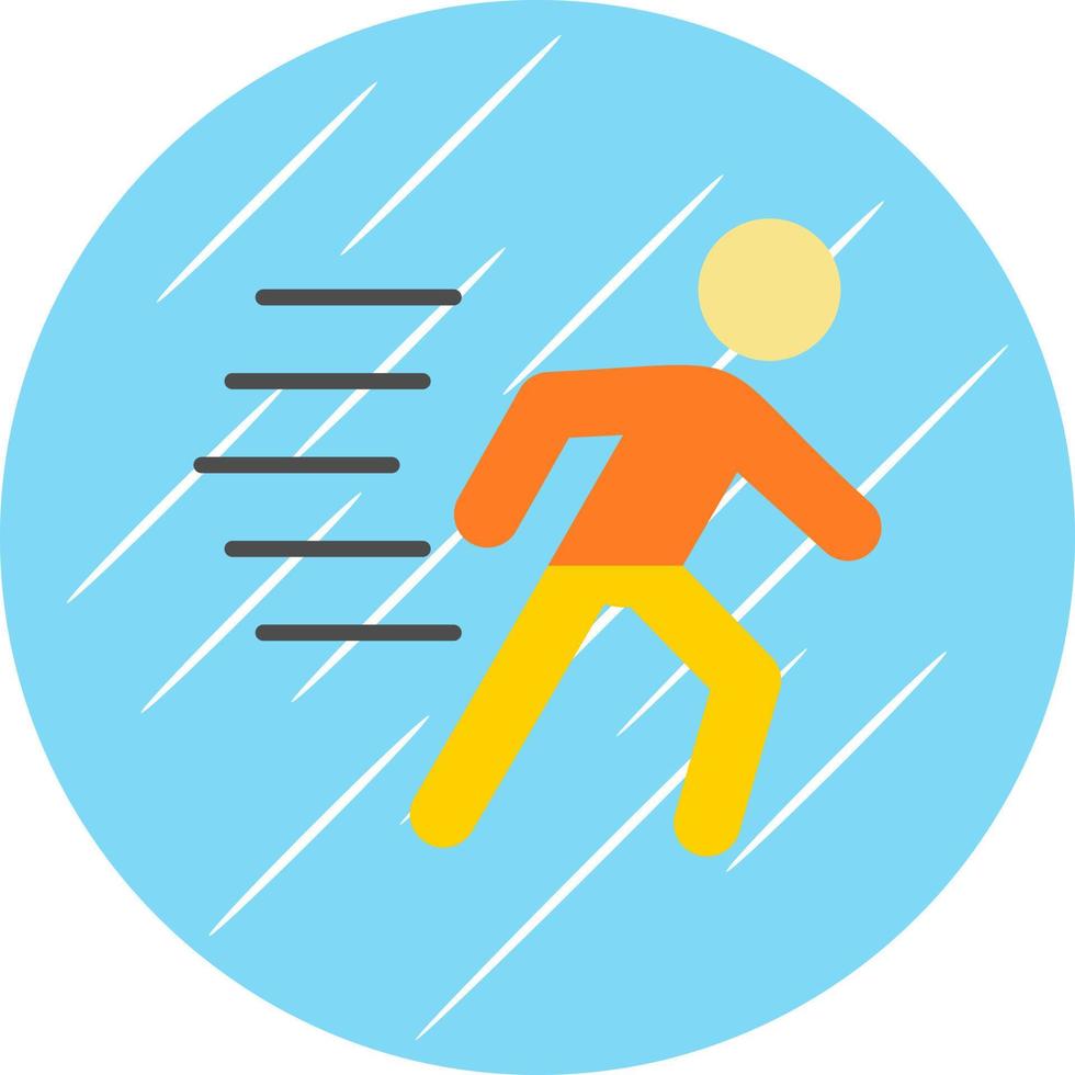 Running Person Vector Icon Design