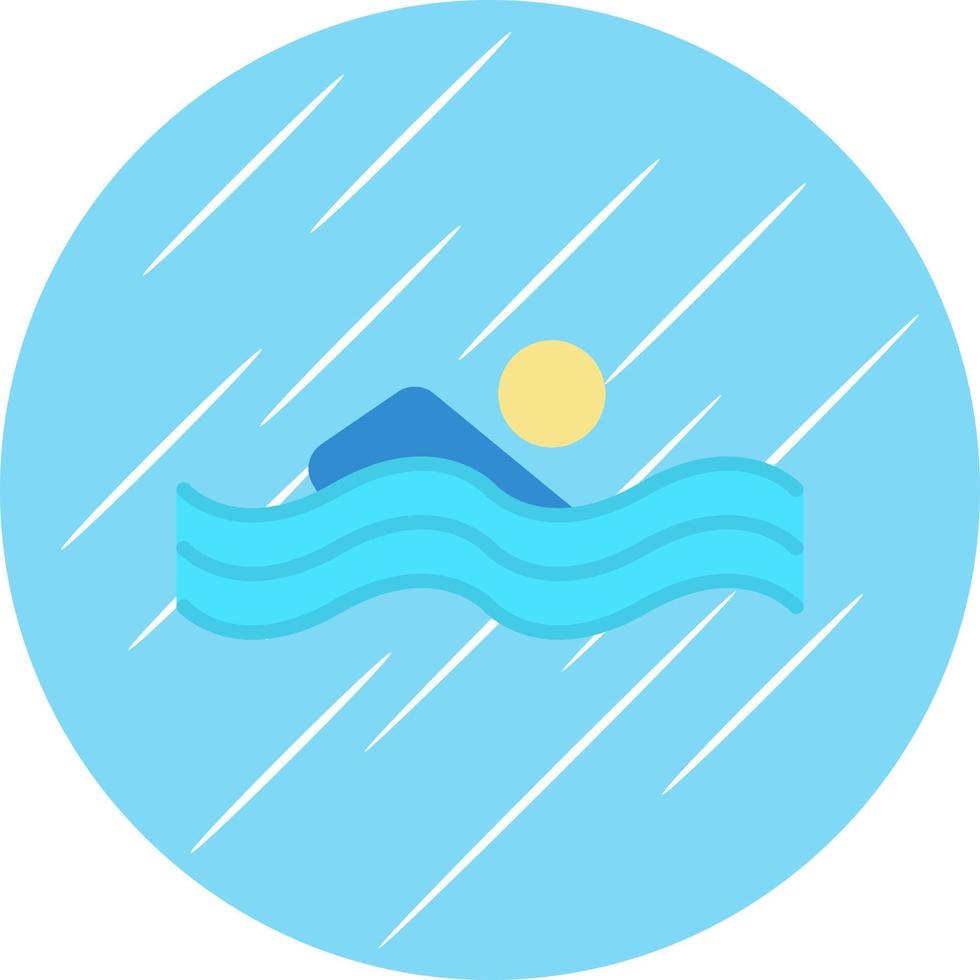 Swimming Person Vector Icon Design