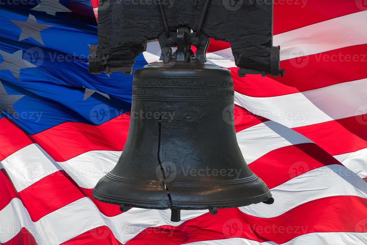 Philadelphia liberty bell close up detail of photo