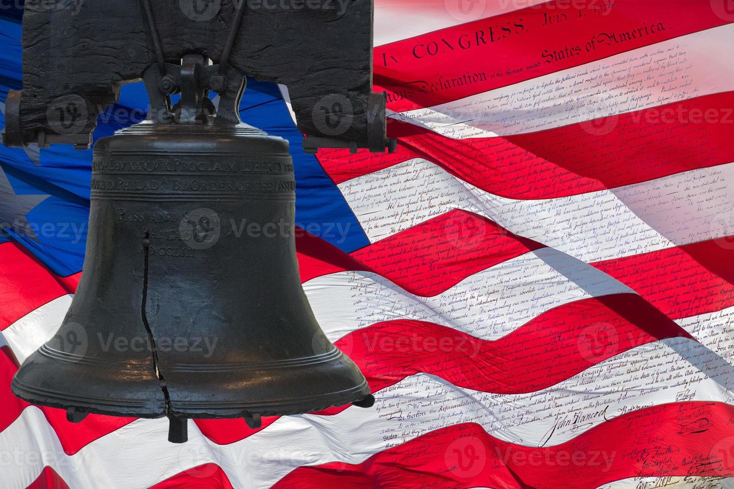 Philadelphia liberty bell close up detail of photo