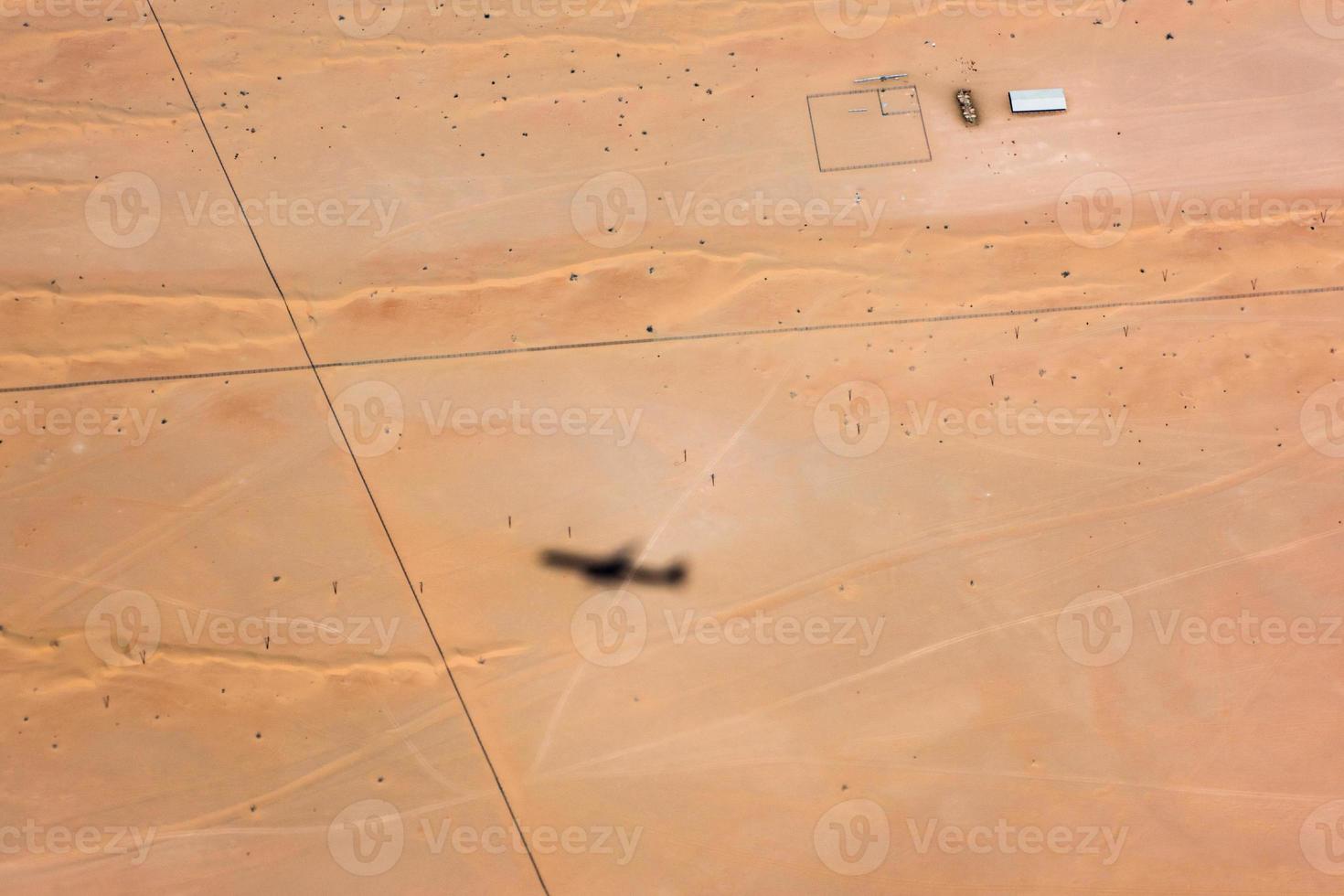 desert arabic settlement aerial view landscape photo