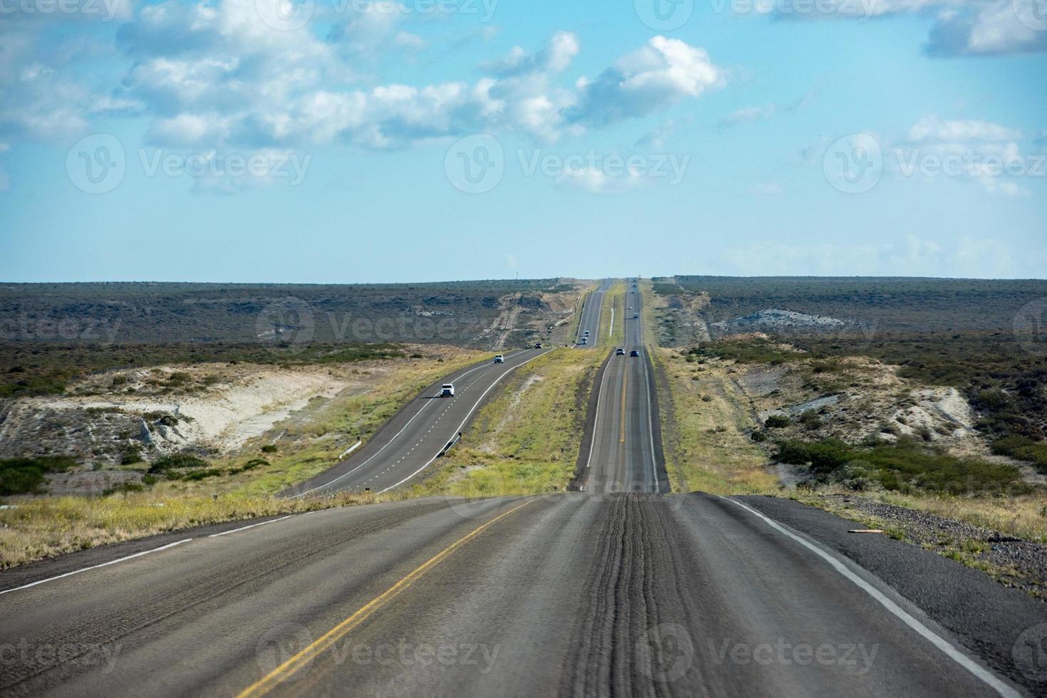 patagonia endless road on sunny day photo