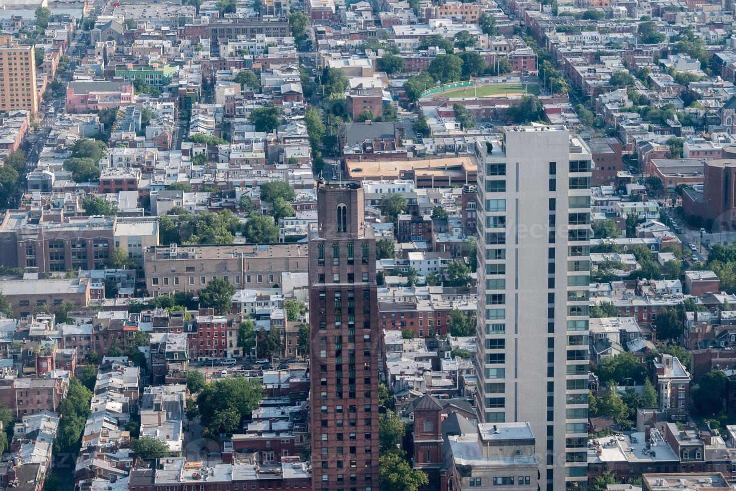 Philadelphia aerial view pano cityscape landscape photo