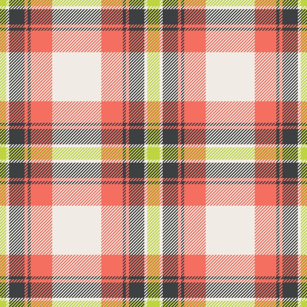 Plaid seamless pattern. Check fabric texture. Vector textile print.