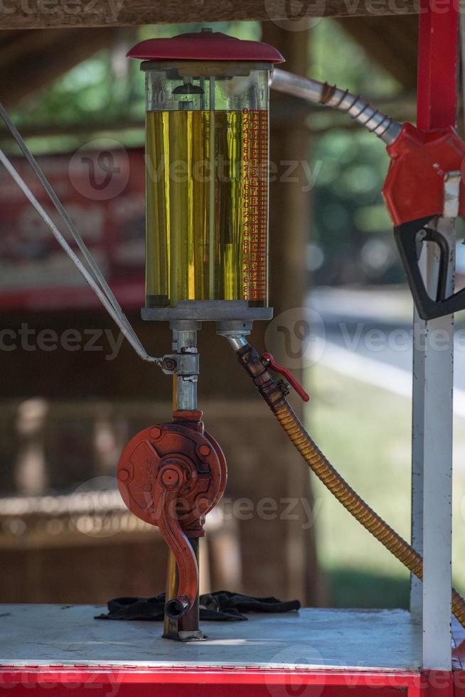 petrol gas gasoline pump station in Lombok Indonesia photo