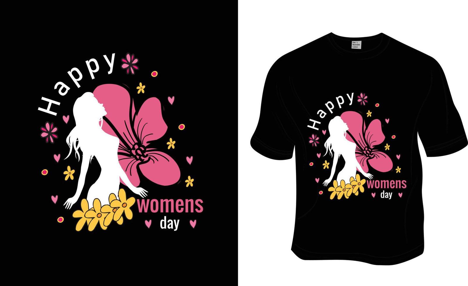 Happy Women's day, Women's day, Mom lover, strong women t-shirt design. Ready to print for apparel, poster, and illustration. Modern, simple, lettering. vector