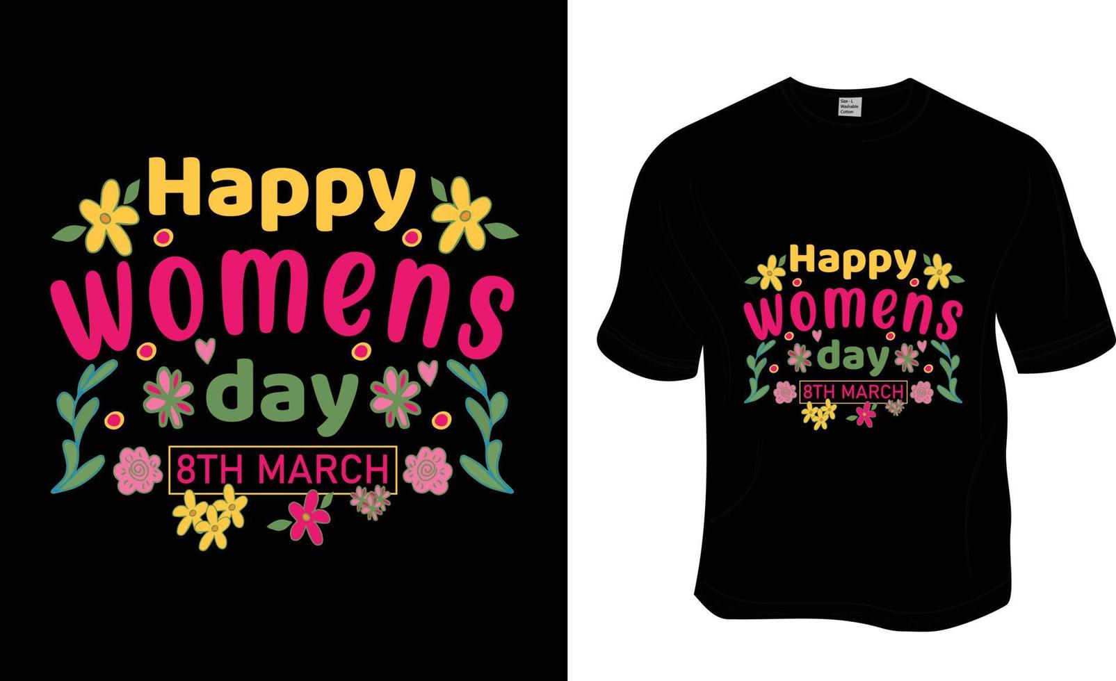 contento De las mujeres día, De las mujeres día, mamá amante, 8vo marzo, y fuerte De las mujeres camiseta diseño. Listo a impresión para vestir, póster, y ilustración. moderno, simple, letras. vector