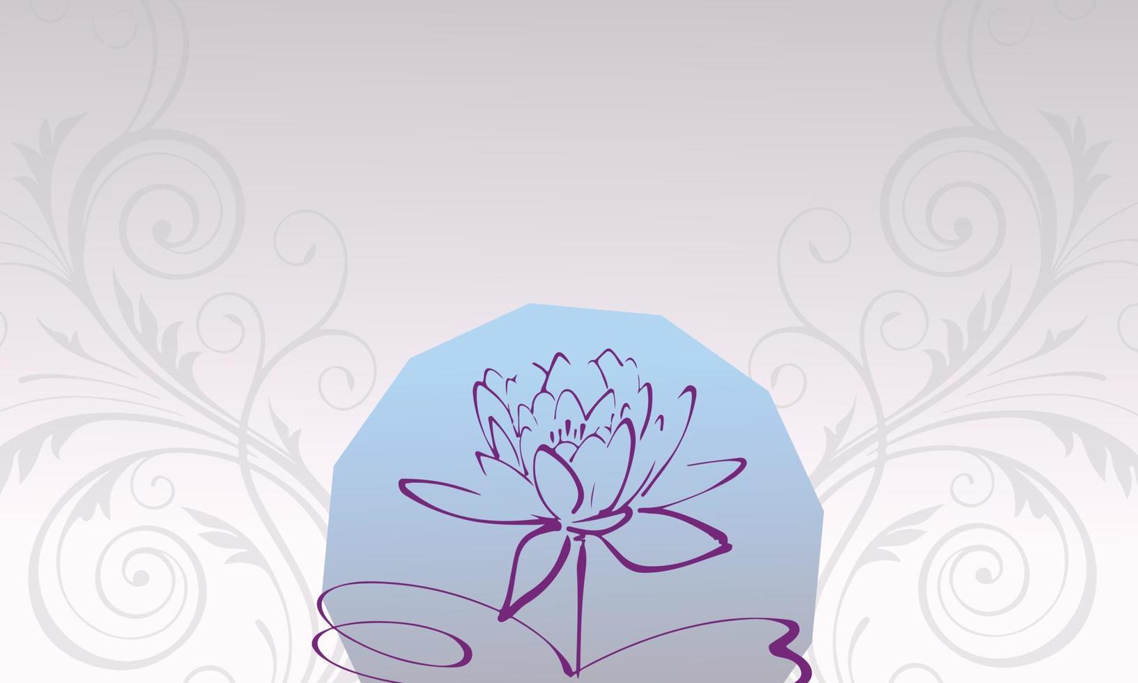 newly design vector style cool color flower background