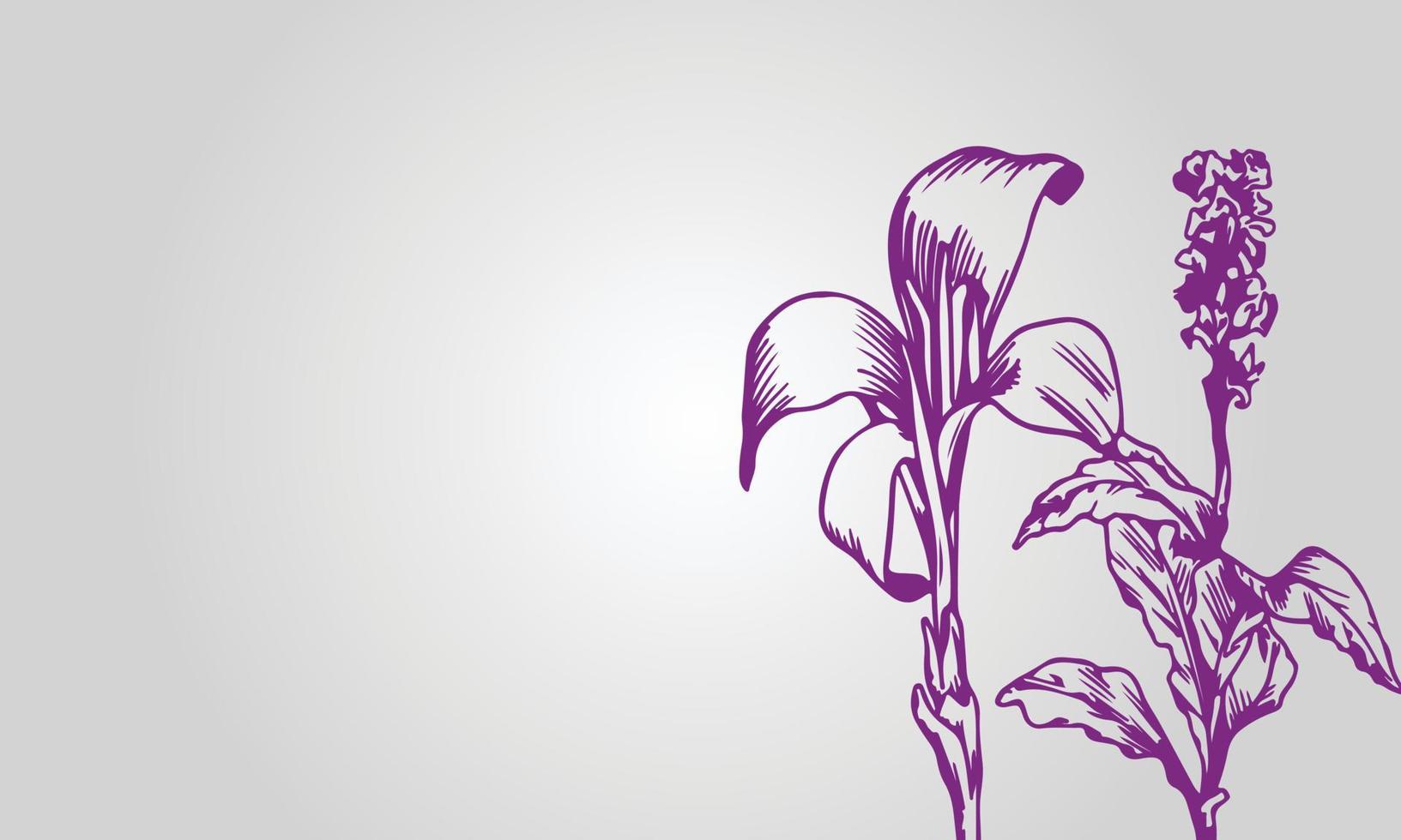 Beautiful moon looking flower background with vector flower and wave