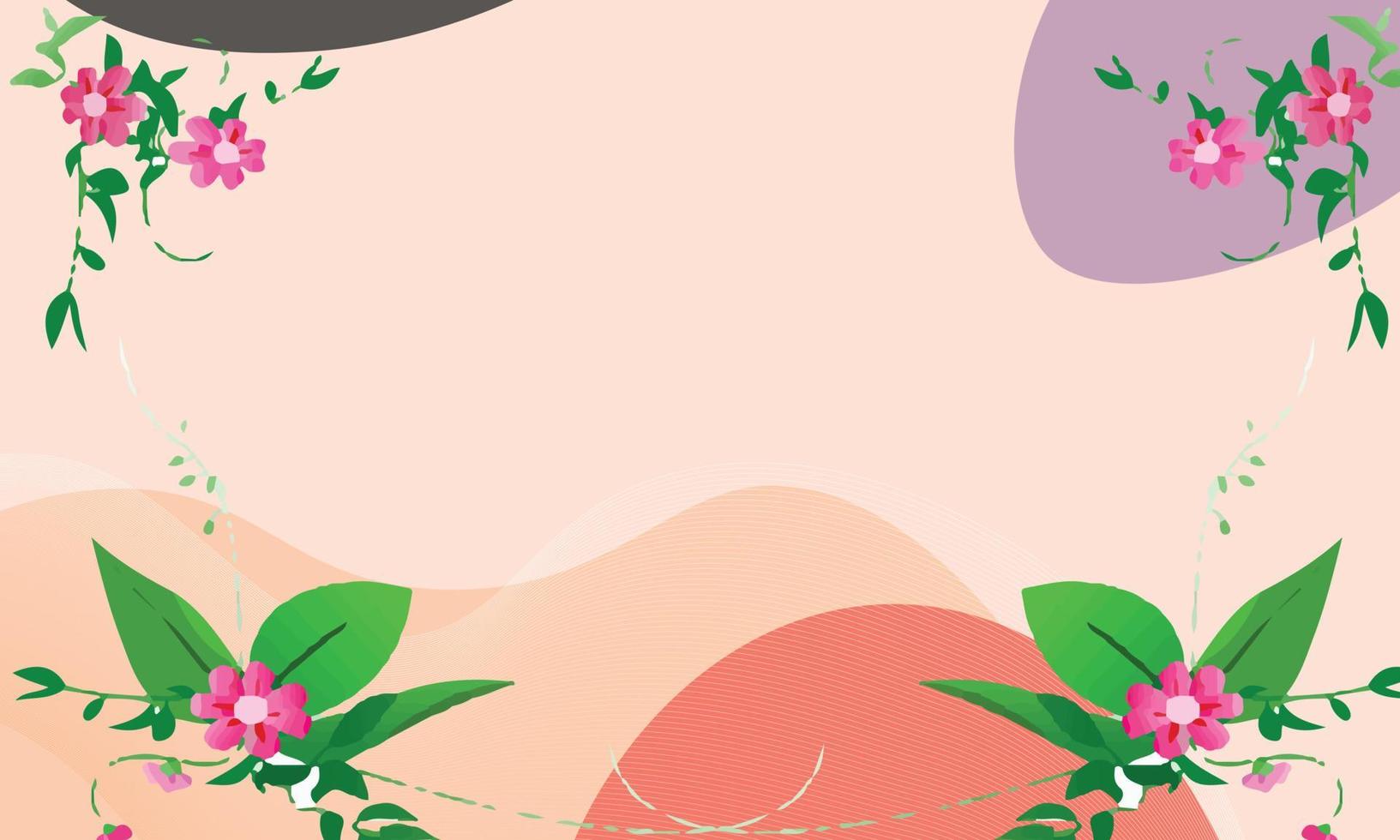 colorful and beautiful flower background with modern look vector
