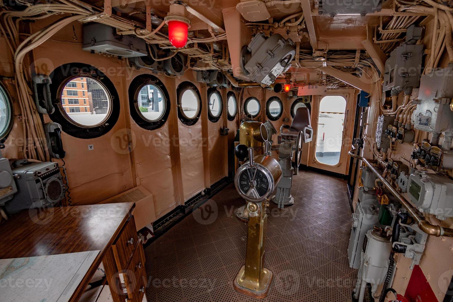 old ship command bridge photo