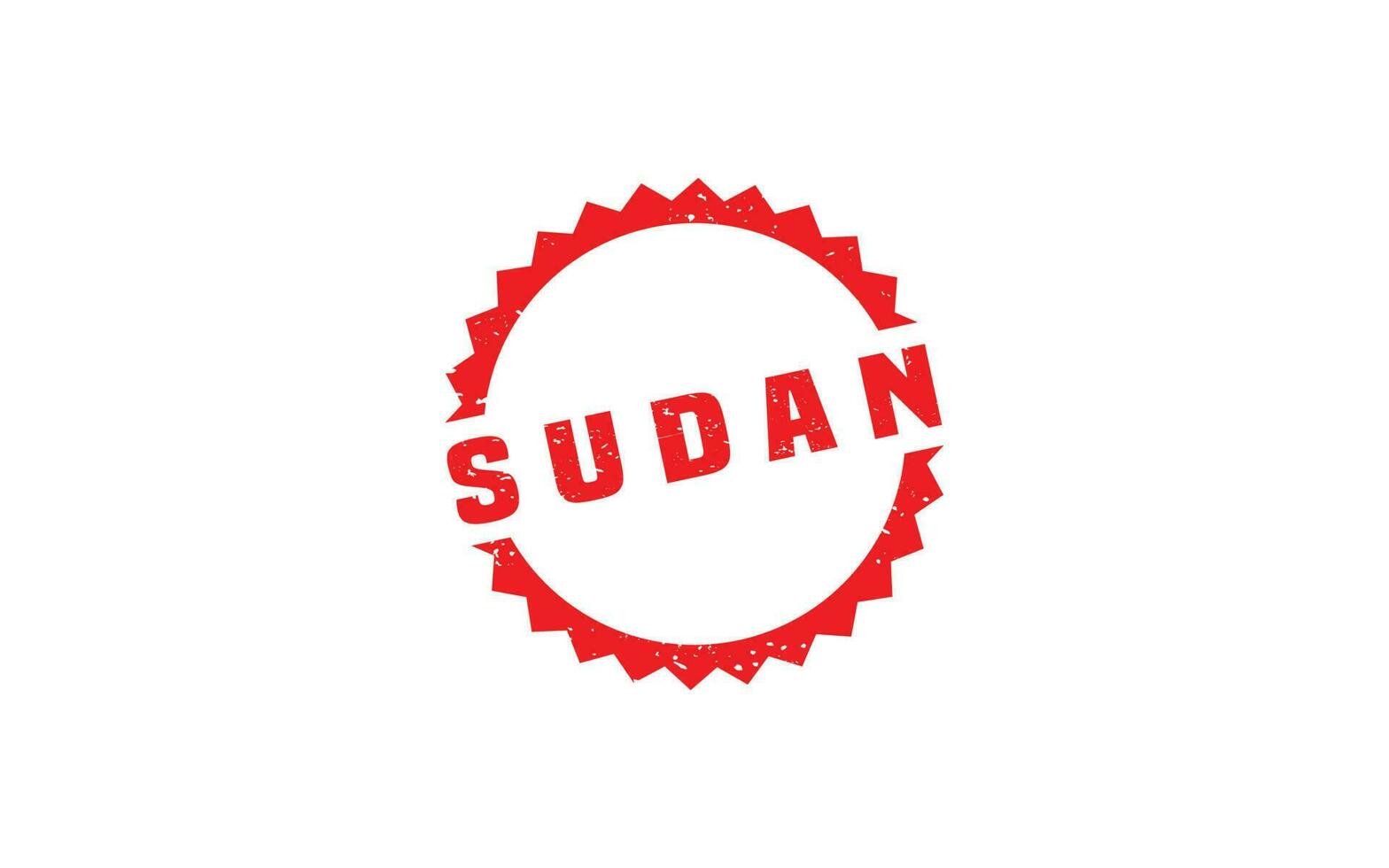 SUDAN stamp rubber with grunge style on white background vector